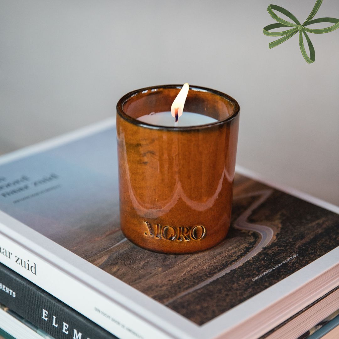Refillable candle Apothecary brown MORO Essentials