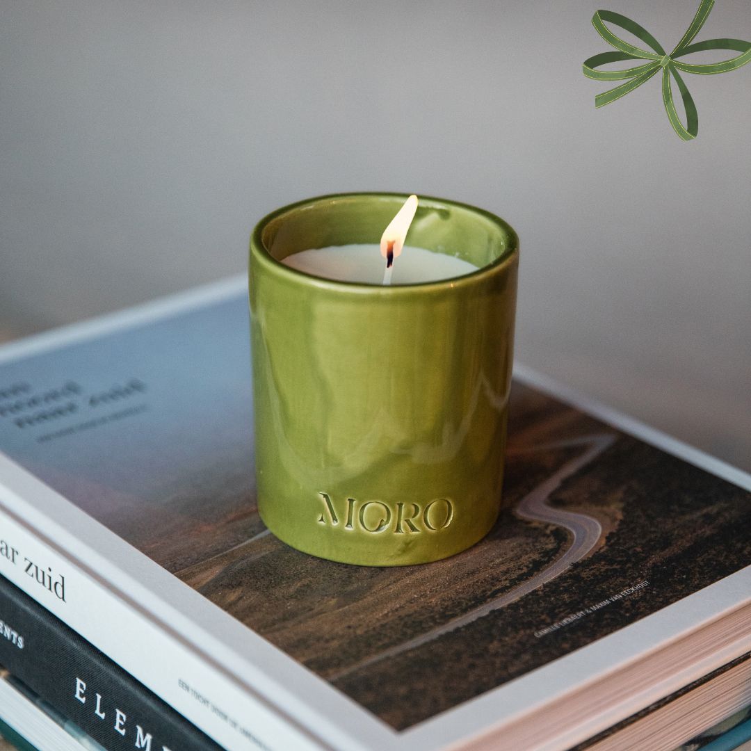 Refillable candle Green MORO Essentials