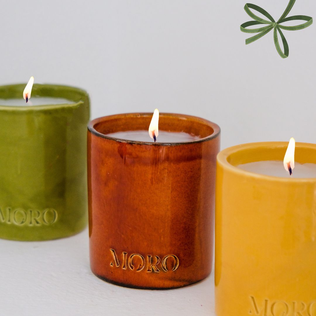 Set of 3 scented candles